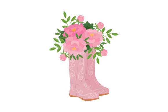 Little Girl s Cowboy Boots with Flowers