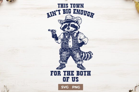 Western Raccoon Cowboy SVG PNG Design Review